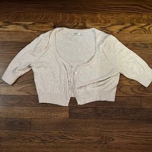 Short Sleeve Cropped Cardigan